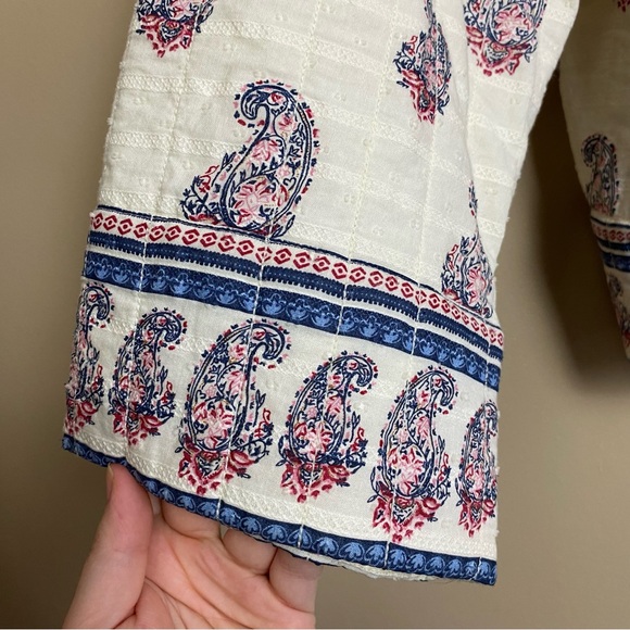 J. Jill Quilted Paisley Villa Jacket Porcelain - Picture 9 of 14